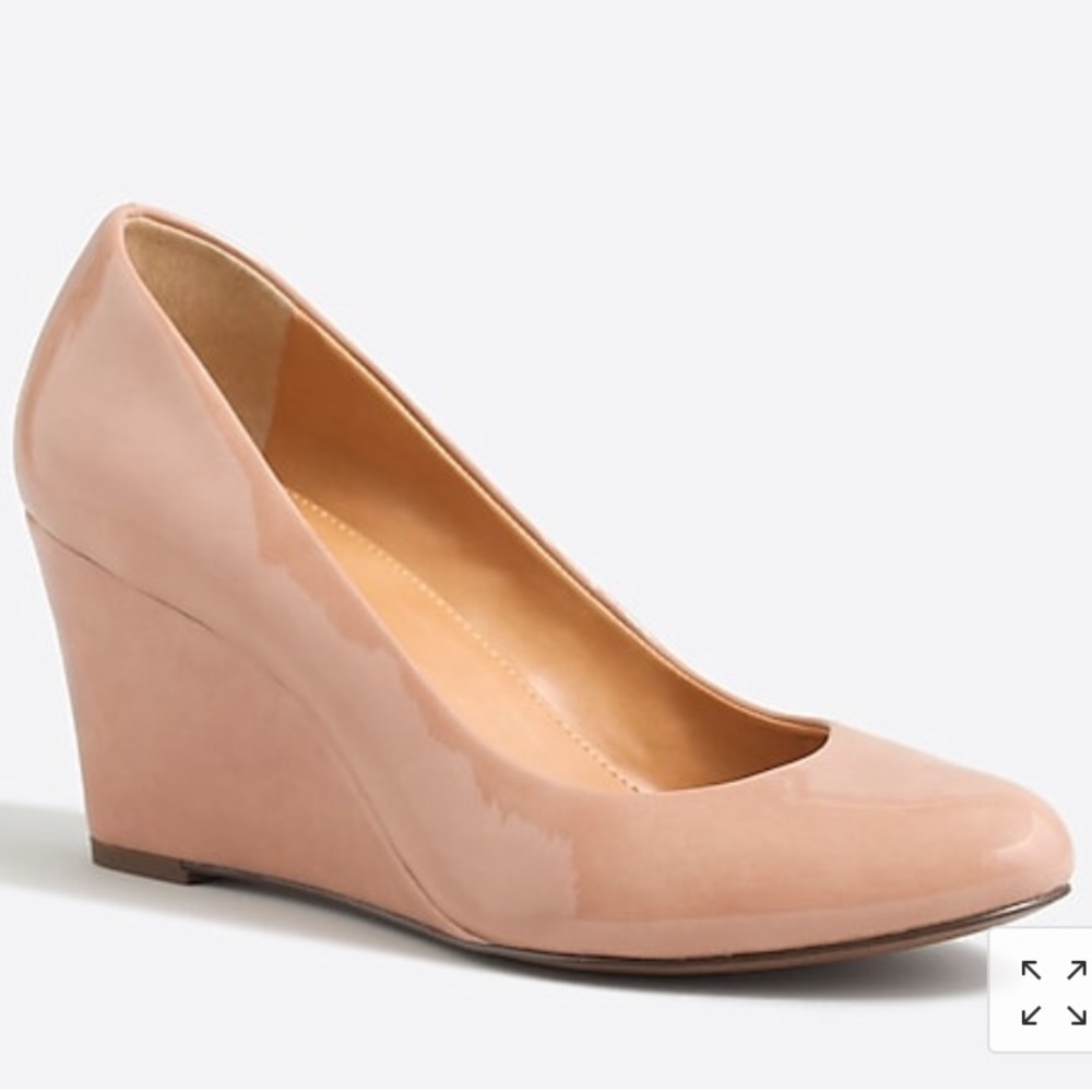 Nude wedge heels